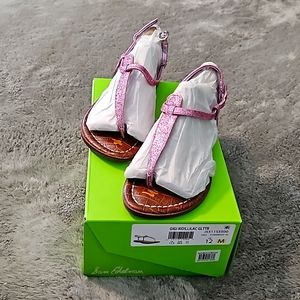 Sam Edelman, Gigi kids, lilac glitter sandals, size 12